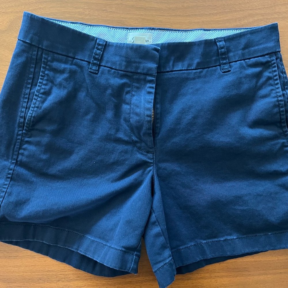 J. Crew: 5" Chino Short - Navy Blue